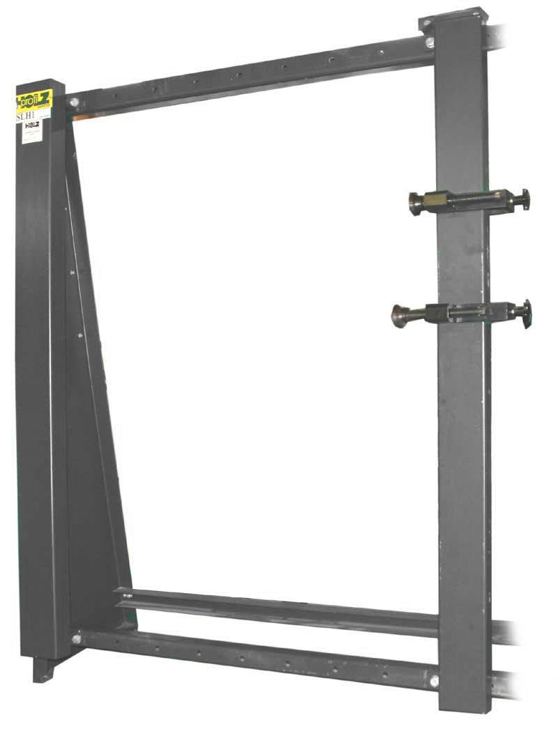 Mech. frame pressure unit for HP glueing pr.