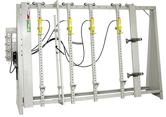 Glueing press HP fully hydr. mech frame press