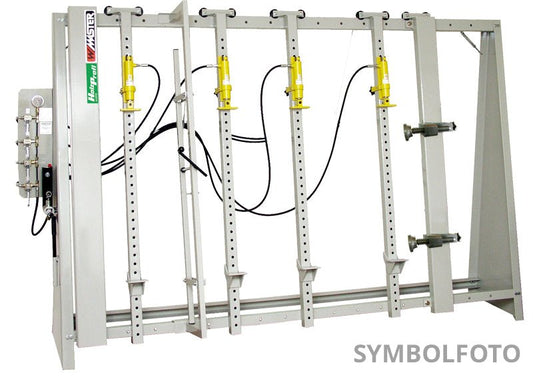 Glueing press fully hydr. with hydr. frame press